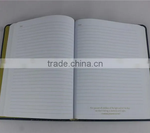 Foil Stamping Leather Journal Simple Design Diary Notebook photo-4