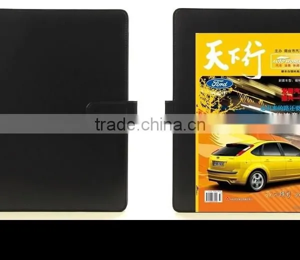 BWF- 14/15 Black /brown Leather Multi-function Manager Portfolio&a4 pu Leather Portfolio Folders&leather Portfolio Folder photo-4