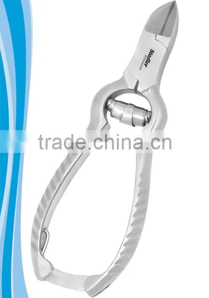 Ingrown Toe Nail Nippper Barrel Spring With Lock Curved Jaw Size 13.5 cm