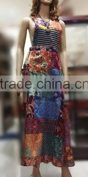 Women Batik Rag Dress Casual "Batik Perca Indonesia"