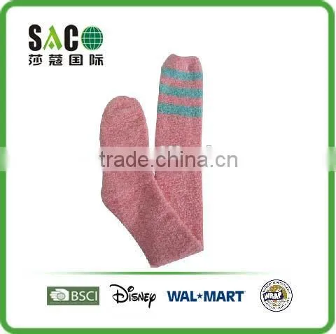 Colorful Stripe Pattern Knee-high Fluffy Socks photo-3