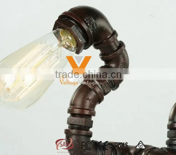 New Design Vintage Pipe Table Lamp American Style Table Lamp photo-4