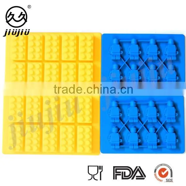 Lego Robot Building Brick and Figure Silicone Ice Cube Tray/cake,baking Mold photo-4