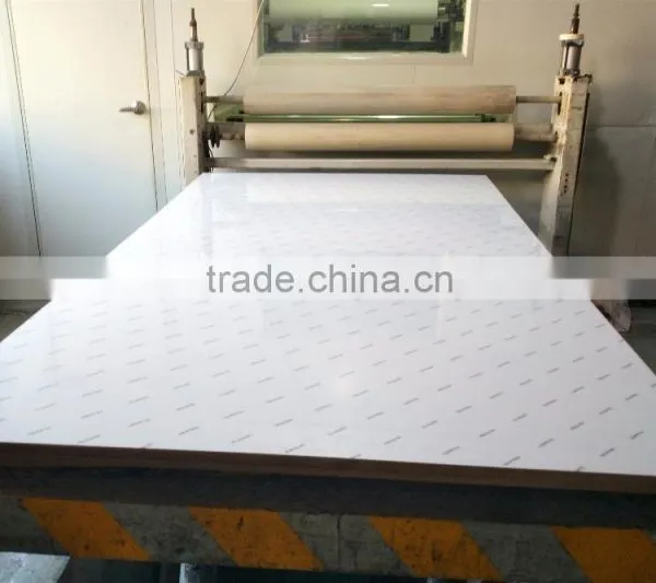 White Color Imported Korea LG PET Membrane Laminated Mdf .hdf Board photo-3