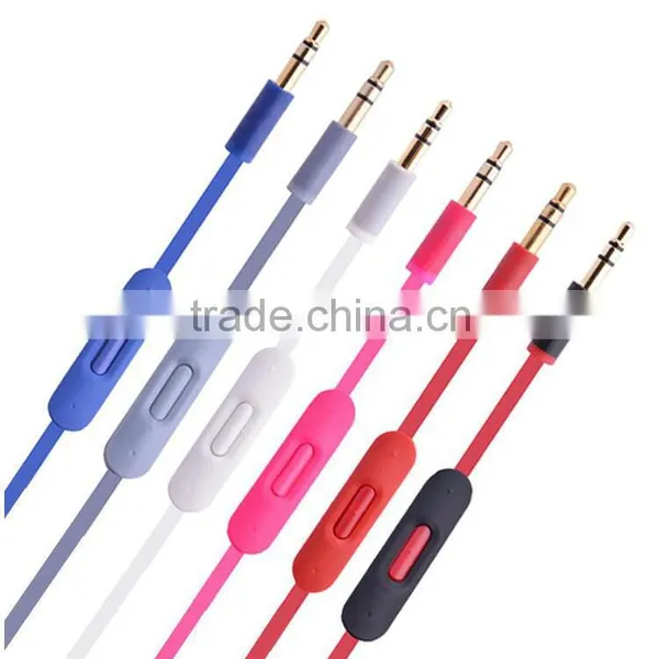 New Replacement Audio Cables For Beats Headphone Studio 2.0 Solo 2 Mixr With Mic For IPhone photo-2