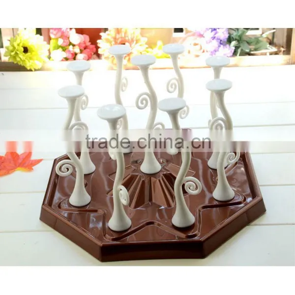 Portable Kitchen Table Cup Holder Tray Glass Coffee Cup Holder photo-3