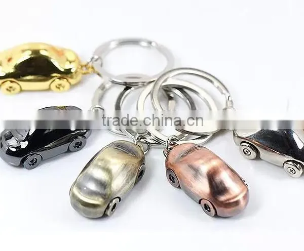 Wholesale Metal 3D Car Key Chains /Promo Keychains Metal 3d Car Shape Key Rings photo-2
