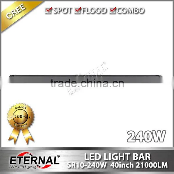 240W 40" 4WD Wrangler Rubicon Offroad Equipments 4x4 ATV Buggy Vehicles Boat High Power Waterproof Led Work Light Bar photo-2