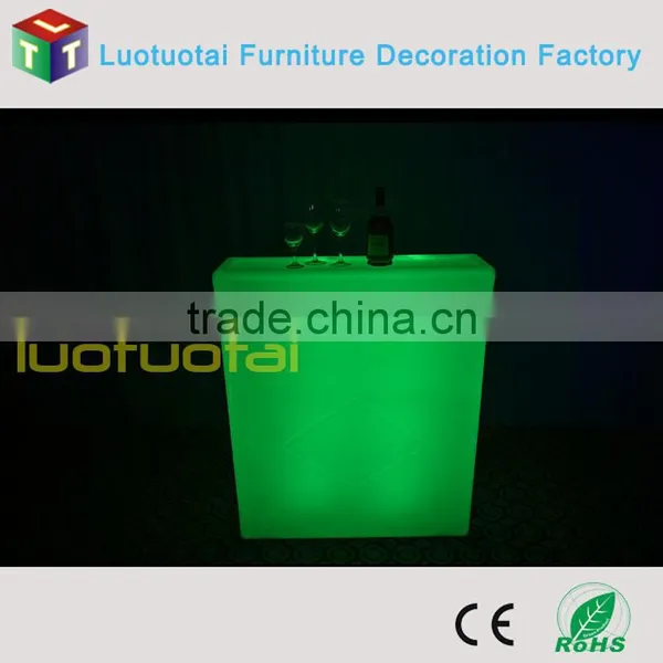 112CM High PE Plastic Illuminated Bar Corner Unit/LED Bar Counter /LED Bar/LED Illuminated Bar Hire LTT-BC05A photo-2