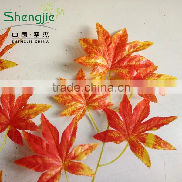 CHY070918 Artificial Red Maple Tree Leaf Craft photo-4
