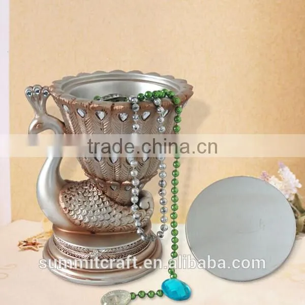 European Ancient Silver High-grade Peacock Trinket Boxes photo-4