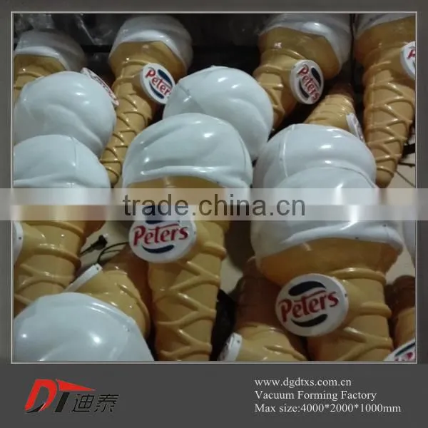 Customized Plastic Advertising Ice Cream Light by Vacuum Forming photo-5
