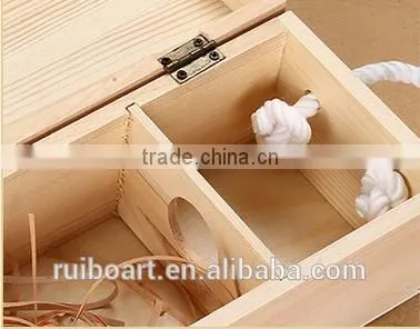 Wooden Wine Box With Handle photo-4