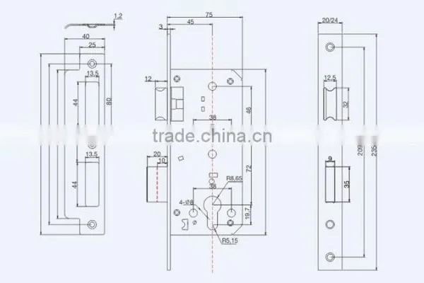 Classic Model Good Quality and Competitive Miotise Lock Cylinder 45x72 photo-2