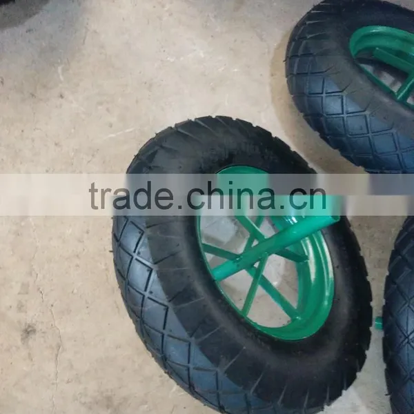 14"x3.50-8 Spoke Type Wheel Barrow Wheel photo-4