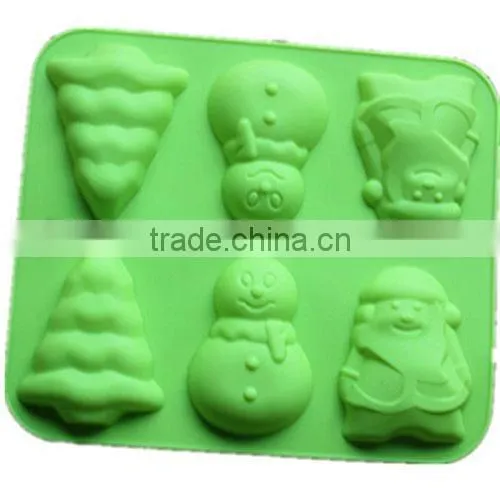 10113Christmas Shaped Silicone Chocolate Mould and Mold photo-2