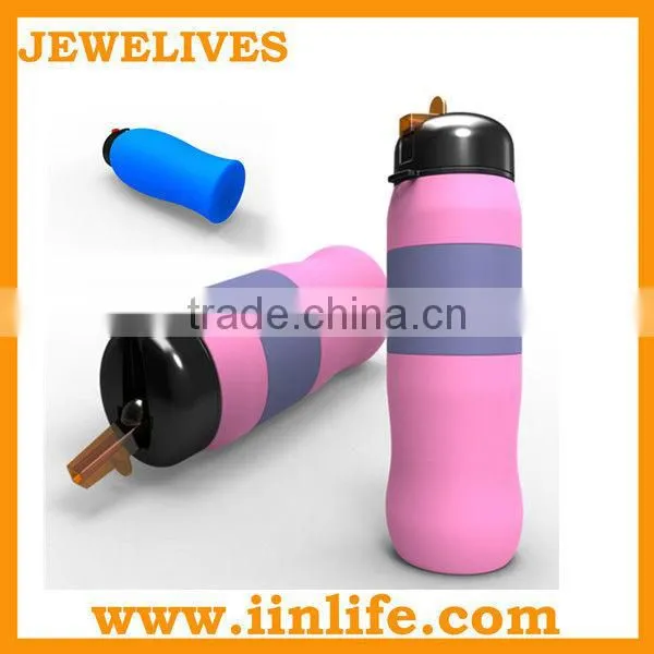 Silicone Water Bottle With Drinking Tube