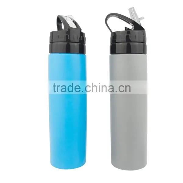 2017 New Portable High Quality BPA Free Silicone Collapsible Foldable Water Bottle photo-3