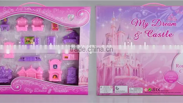 2016 New Fashion Kids Furniture Toy Plastic Castle Play Set photo-3