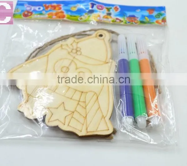 2016 DIY Christmas New Gifts Fish Craft MDF Wood Clip photo-2