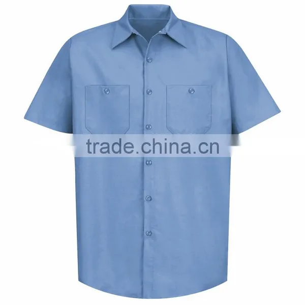 Custom Short/long Sleeve Rip Stop Shirts Mens Work Shirts photo-2