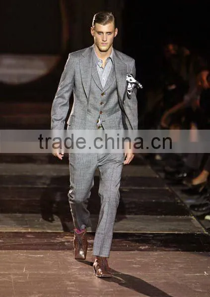 wool polyester blended fabric for man's suit