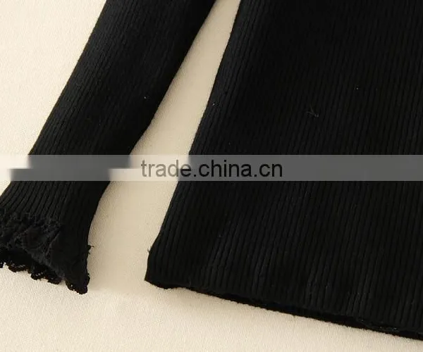 Black Kid Clothes Woolen Sweater Designs for Children 2015 New Hot Sale Guangzhou Kids Clothes/kids Clothing Manufacturer photo-5