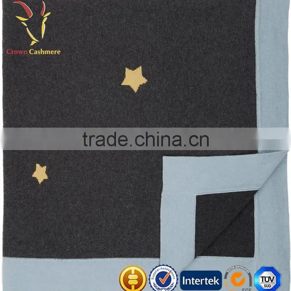 High Quality 100% Wool Cashmere Infant Blanket Baby Blanket photo-2
