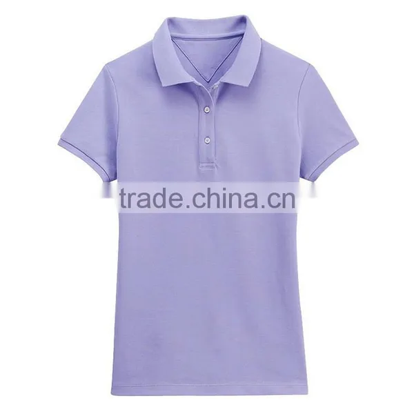 95% Cotton 5% Spandex Wholesale Unbranded Women Cheap Polo Shirts photo-2