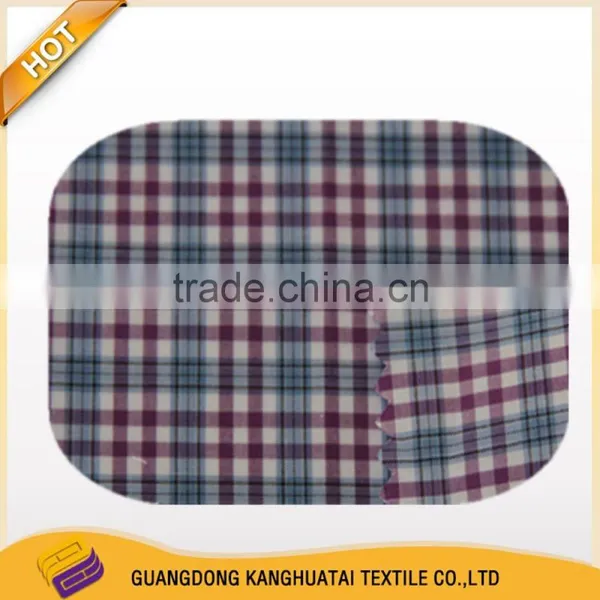 High Quality 100% Cotton Grid Mercerized Fabric photo-3