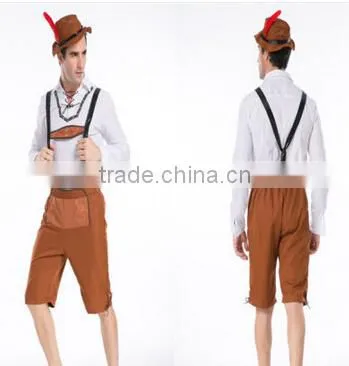 Walson Clothes Apparel China Supplier Sale Adult Sexy Bavarian Costume Man Oktoberfest Cosplay Costumes for Party photo-2