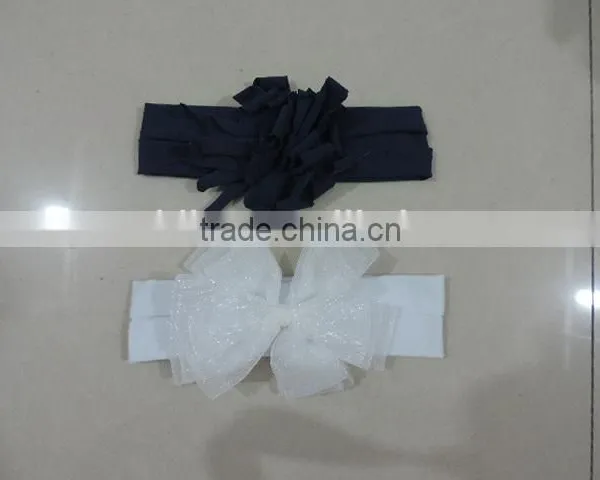 Wholesale Baby Girl Chiffon Bowknot Headbands Flower Girl Hairbands photo-4