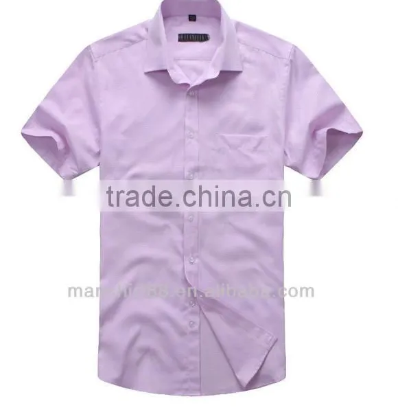 2016 Men's Fancy Pink Uniform Work Shirt photo-2