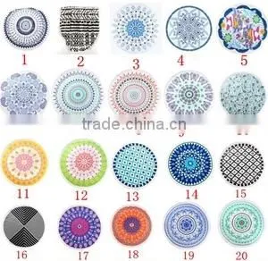 Ultra Absorbent Soft Microfiber Round Prinited BeachTowel photo-2