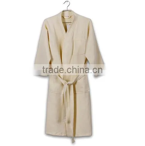 Hot Selling Hotel Waffle Cotton Thicken Towel Bath Robe photo-4