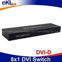 8 Ports DVI Switch Box 8 Input 1 Output