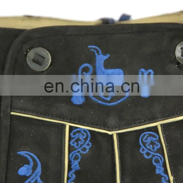 Lederhosen Shorts Suede Leather Lederhosen for Bavarian (Bavarian Party Dress) photo-4