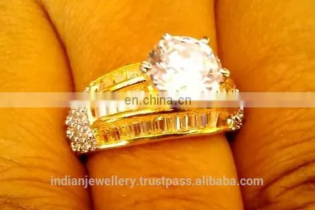 Cubic Zirconia Bridal Rings Manufacturer, Cubic Zirconia Wedding Ring Exporter