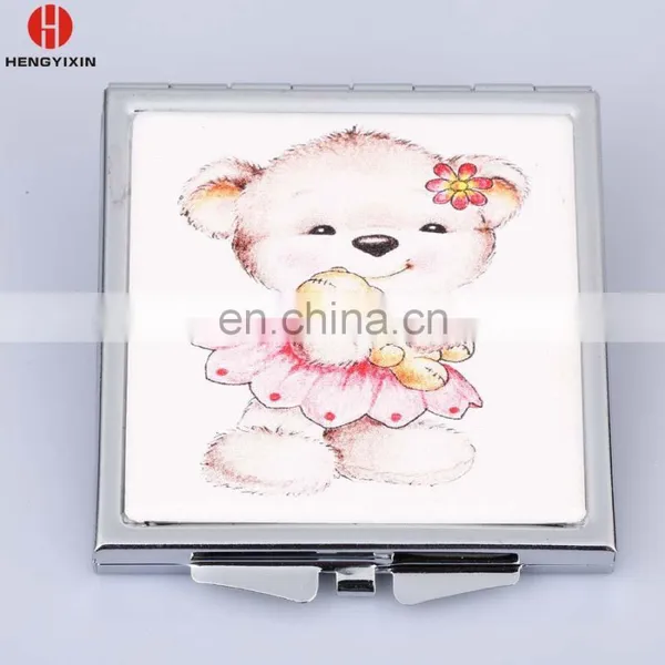 High Quality pu Make up Mirror Pocket Mirror photo-3