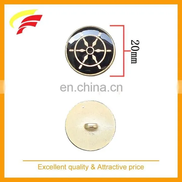 Custom Zinc Alloy Gold Hand Sewing Button With Enamel for Golf Club Uniform photo-2