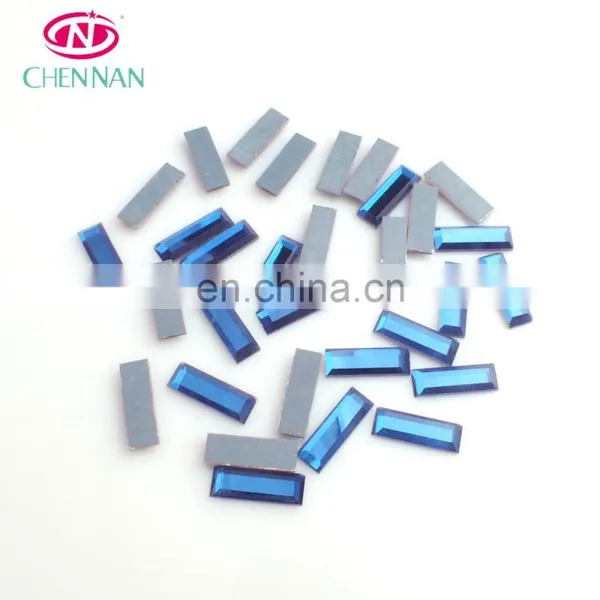 Wholesale Shoes Garment Accessories 2*4mm Non Hot Fix Rectangle Crystal Flatback Rhinestone photo-6