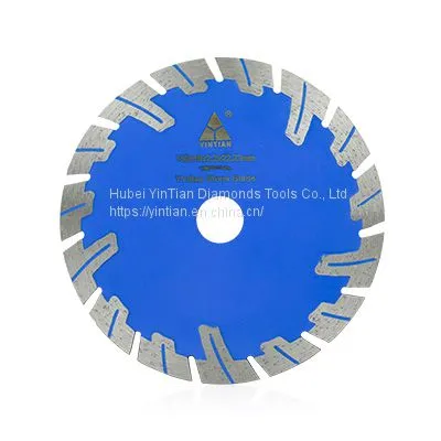 Hot Pressed Protective Teeth Diamond Saw Blade for Cutting Concrete