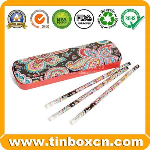 Double-Decked Stationery Kit Pencil Tin Case photo-3