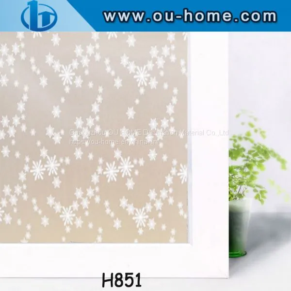 OUHOME PVC Film Manufacturer Color Stained PVC Static Window Film Plastic Vinyl Sticker photo-3