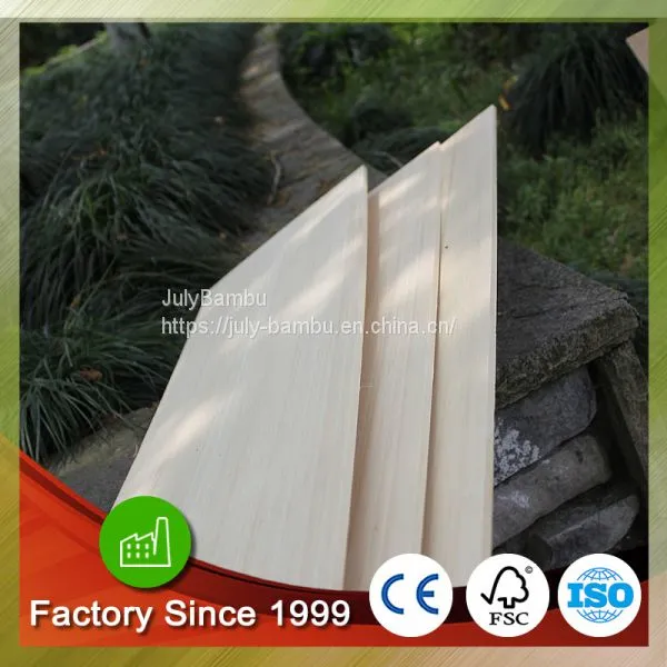 High Quality 2mm 3mm Natural Bamboo Plywood Skateboard Bamboo Veneer photo-2