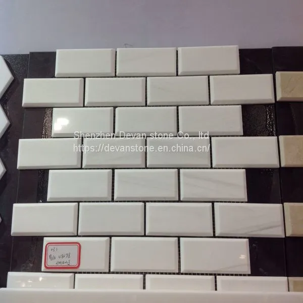 Polished Marble Mosaic Dolomite Mosaic Wall Hexagon Mosaic photo-3