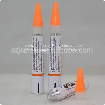 Aluminum Long Nozzle Super Glue Tube Packaging