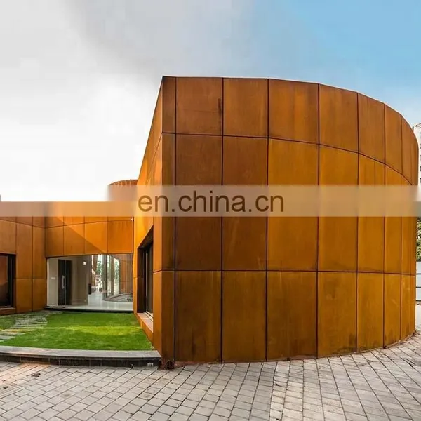 Corten Steel Sculpture Decoration for Villa Hotel Buildings photo-4