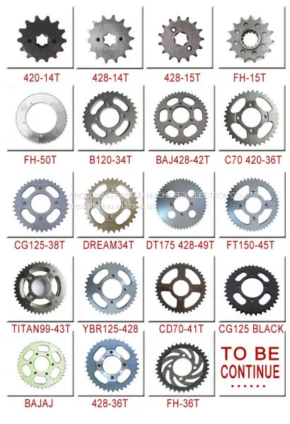 BAJAJ Bike Motorcycle Spare 428h Drive Sprocket Roller Chain photo-5