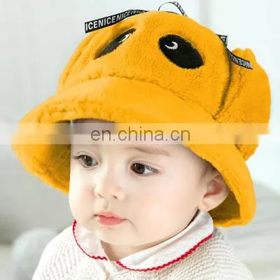 Autumn New Baby Hat Cover Cap Baby Cartoon Panda Plush Basin Hat photo-4